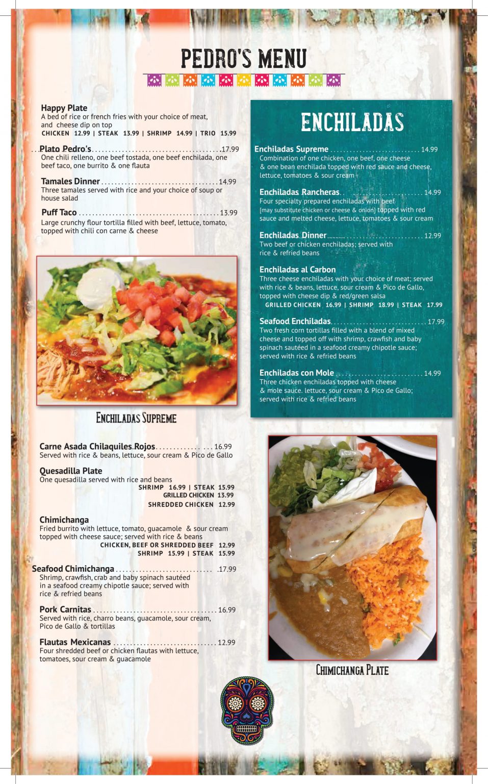 MENU Pedros Tacos + Tequila Bar HARAHAN